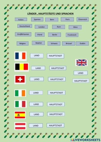 Länder und Sprachen