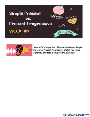 Simple present vs Present Progressive