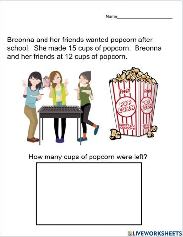 How much popcorn was left?