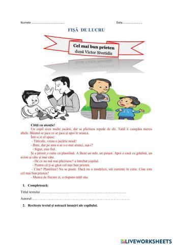 Cel mai bun prieten, după Victor Sivetidis