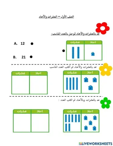 الآحاد والعشرات