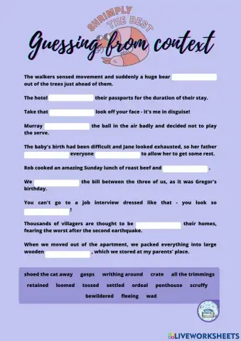 Guessing from context