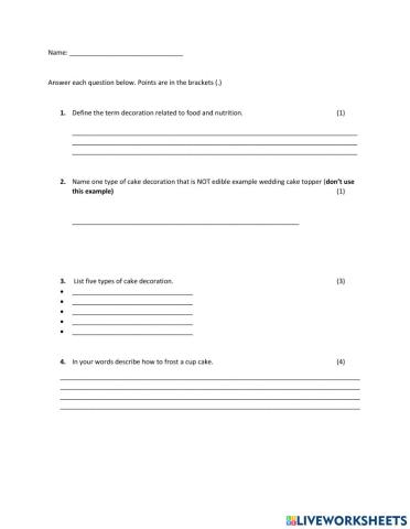 Simple Cake Decoration