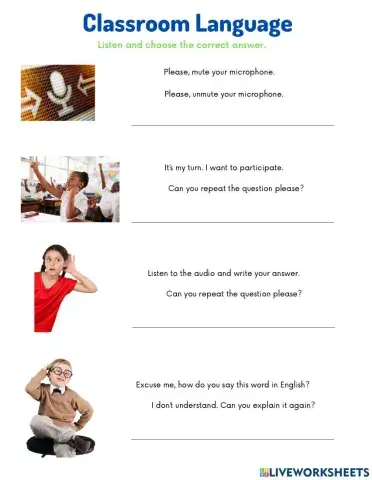 Classroom Language II