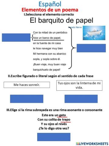 Elementos de un poema