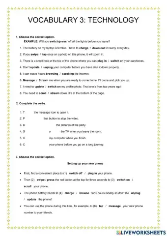 Vocabulary 2: Technology