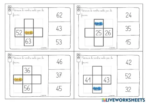 Suite des nombre Tableau de 100-3