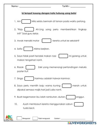 Kata Hubung Gabungan