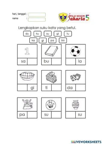 Kosakata tentang benda di lingkungan sekitar