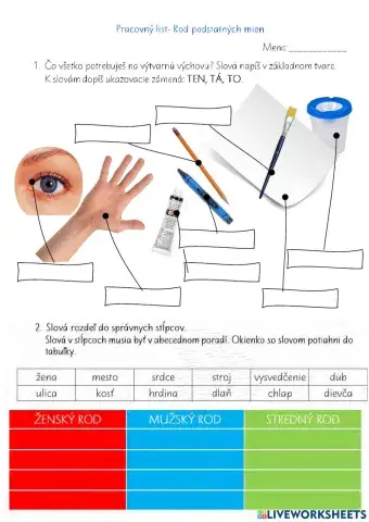 Rod podstatných mien