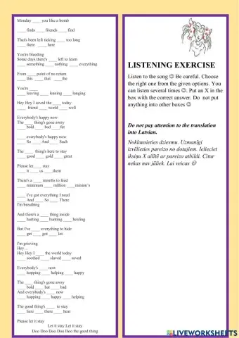 A song can teach you much