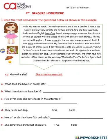 Adverbs of frequency