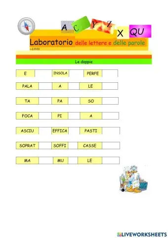 Completa con le doppie