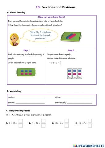 Fractions and Divisions