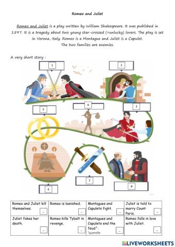 Romeo and Juliet short story