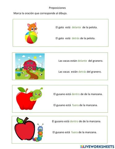 Preposiciones de lugar