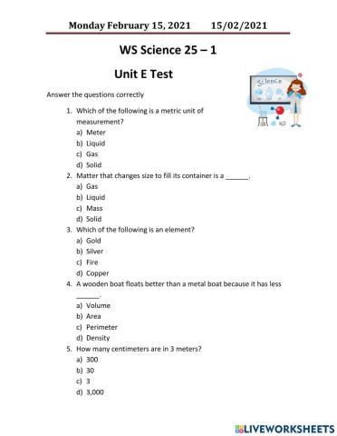 Matter Test