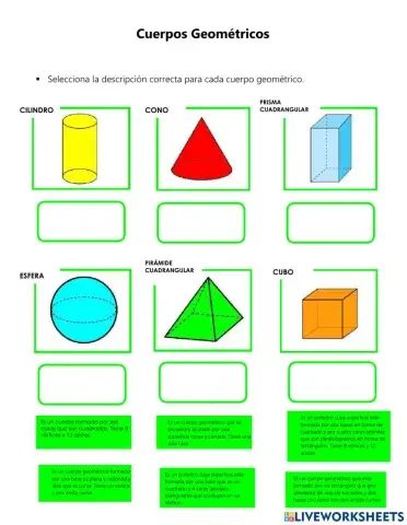 Descripción de Cuerpos Geométricos