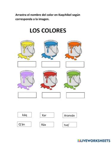 Los Colores en Kaqchikel