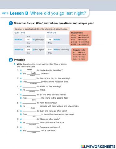 Where did you go last night?