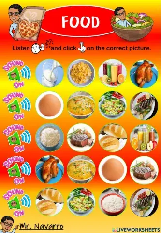 Food (Listen and click)