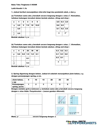 Buku Teks Bab 1 Ubahan Latih Kendiri 1.1b (1-5)