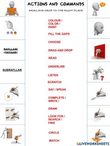BASIC COMMANDS AND ACTIONS
