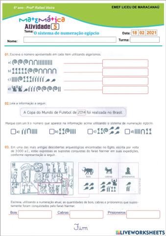 Sistema de numeração