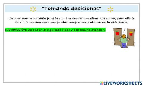 Tomando decisiones
