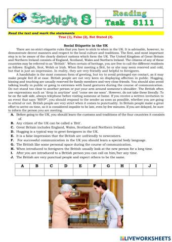 Spotlight 8 Task 8111