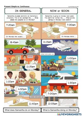 Simple Present vs Present Cont