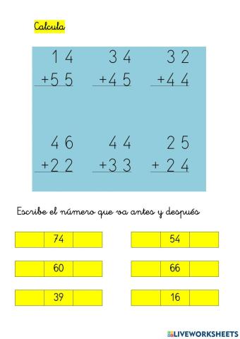 Ficha matematicas 18 febrero 2021