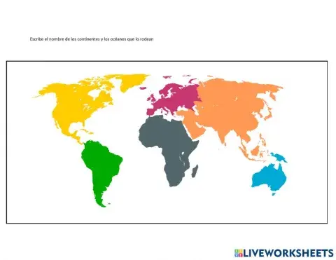 Los continentes y los oceanos