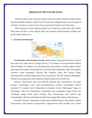 Kerajaan di Indonesia