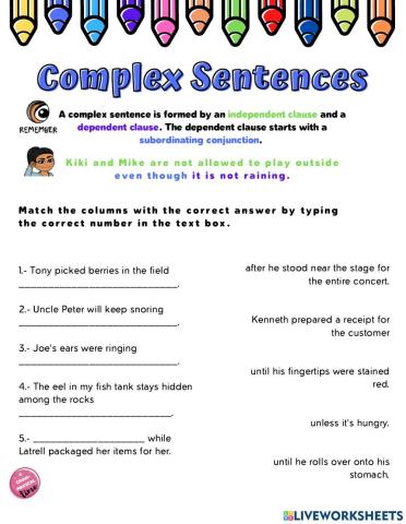 Complex Sentneces