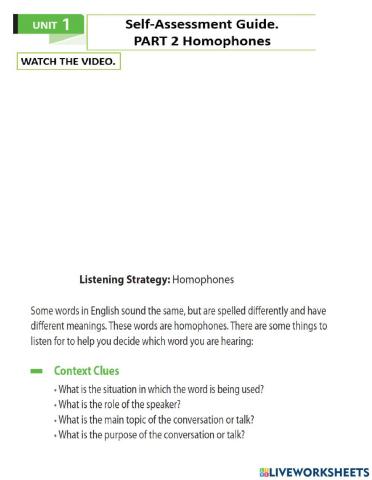 II PART. UNIT 1 AT THE OFFICE. MINI TEST. 