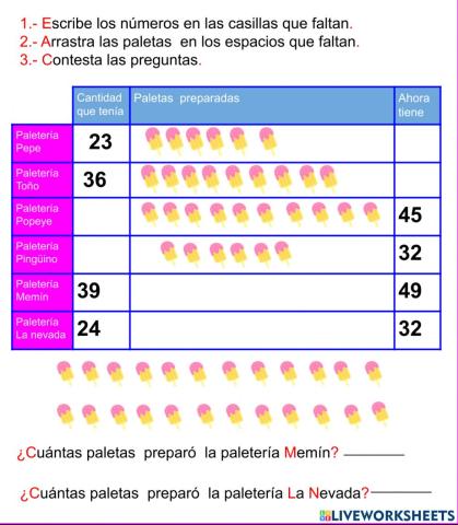 Agregar una cantidad