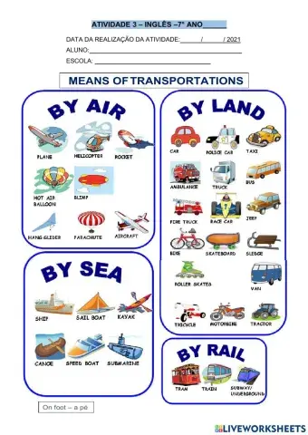 7° ano - INGLÊS - semana 3