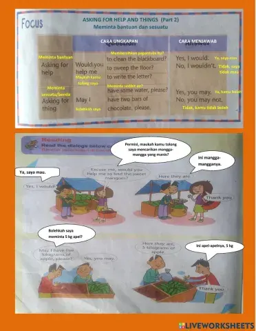 Asking for help and things part 2 KD6 kelas 4 (18-02-2021)