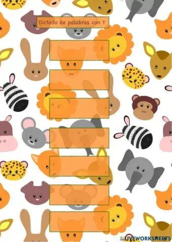 Dictado letra t