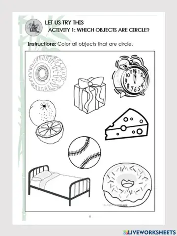 Which objects are circle