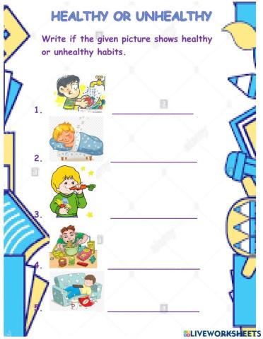 Healthy or unhealthy habits