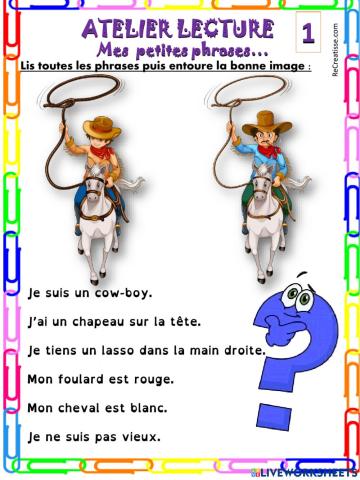 Mes petites phrases 1