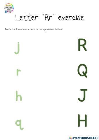 Letter Rr exercise