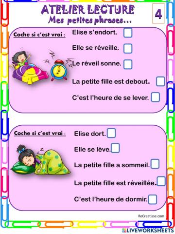 Mes petites phrases 4