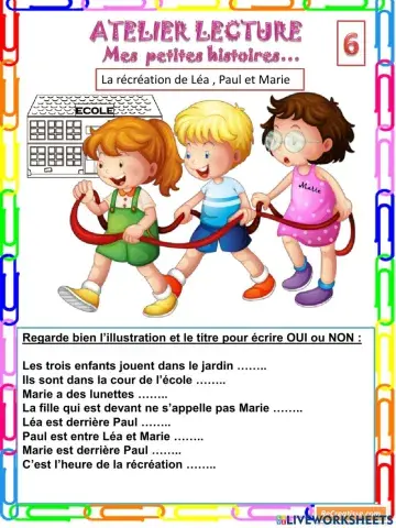 Mes petites histoires 6