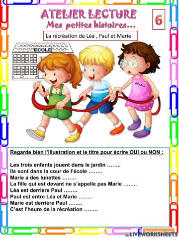 Mes petites histoires 6