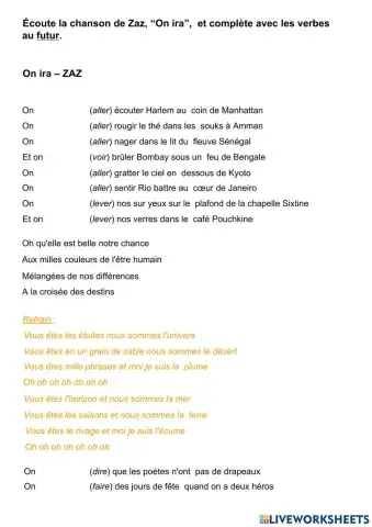 On ira - Zaz