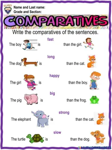 4th. grade. Grammar 7.1. Pract. Act.