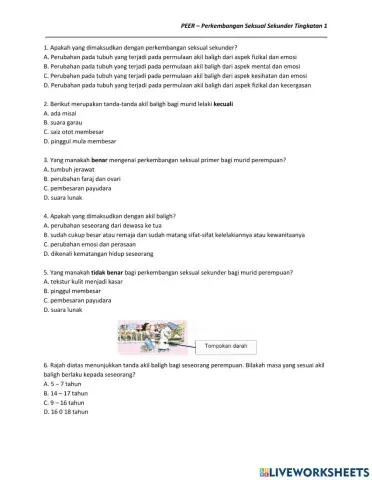 Perkembangan seksual sekunder